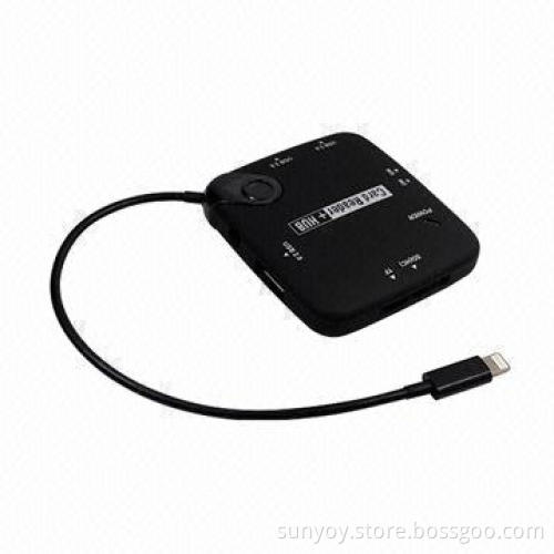 Lightning Card Reader and USB Hub Adapter for Samsung Galaxy S3/S4/Note 2